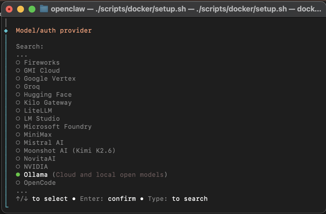 Select model screenshot